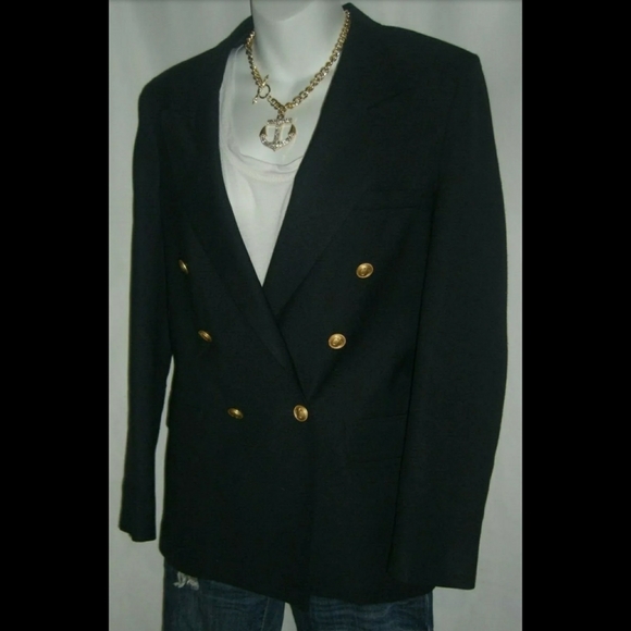 Vintage Christian Dior Jeune Homme Navy Blazer VTG - Picture 3 of 9